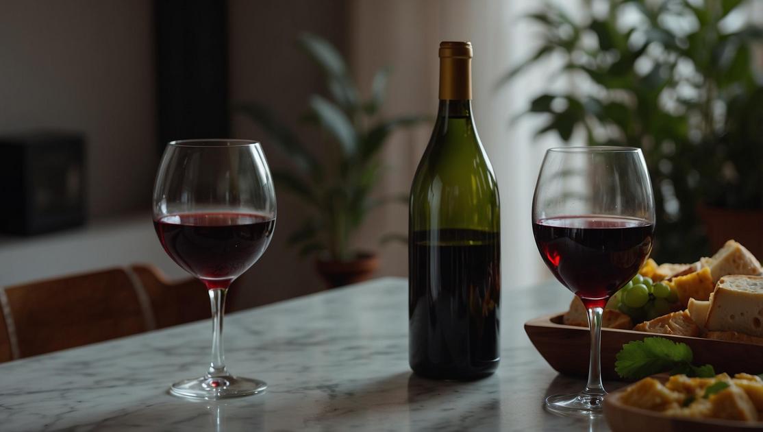 Capacidade e formato das taças de vinho